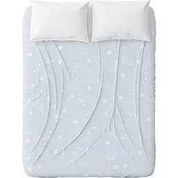 Простыня Home Line Васильки бязь 145х215 см белые на голубом (173548)