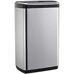 Ведро для мусора сенсорное прямоугольное Jah с внутренним ведром 30 л 38x26x63 см серебряный металлик (JAH5113/5112 silver)
