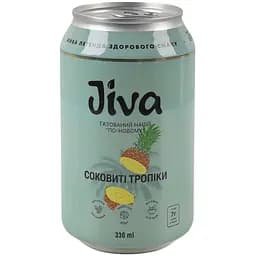 Напій соковий Jiva Соковиті Тропіки з соком ананаса, пюре манго та маракуї 330 мл