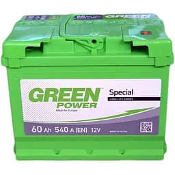 Акумулятор Green Power Standart 60Ah Ев (-/+) (540EN) (242х175х190)