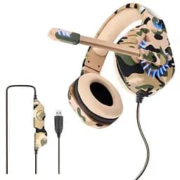 Накладные наушники Ovleng GT94 с микрофоном хаки (MER-15575_552)