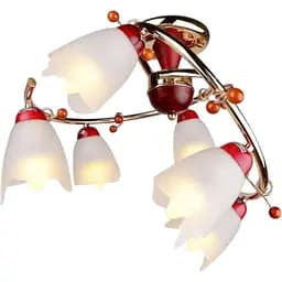 Люстра стельова Brille флористика E14 40W G (LK-420C/6)