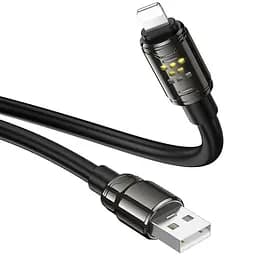 Дата кабель Hoco U143 Joy USB to Lightning 2.4A (1.2m) Black - мініатюра 5