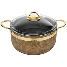 Кастрюля антипригарная Brioni Tiger Eye Gold Ring, 26 см, 6,5 л (764-025)