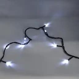 Світлодіодна гірлянда нитка вулична Led Cob 10 м 100led батарейки White - мініатюра 2