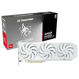 Відеокарта AMD Radeon RX 9060 XT 16GB GDDR6 Hellhound Spectral White PowerColor (RX9060XT 16G-L/OC/WHITE)