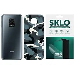 Захисна гідрогелева плівка SKLO Back (тил) Camo для Xiaomi Poco M4 Pro 5G Блакитний / Army Blue