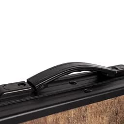 Складний стіл Bo-Camp Melrose Oval 120x80 cm Black/Wood look (1404220), Коричневий - мініатюра 6