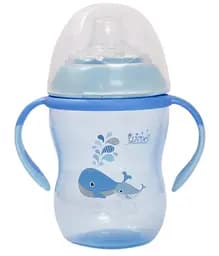 Поїльник-непроливайка Lindo Premium, з силіконовим носиком, 6+ міс., 260 мл, блакитний (А 42 син)