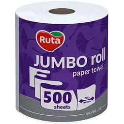 Паперові рушники Ruta Jumbo Roll 2 шари 500 відривів (4820202895503)