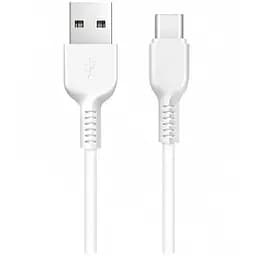 Кабель Hoco X20 USB to Type-C 3A 1 м PVC TPE connectors білий