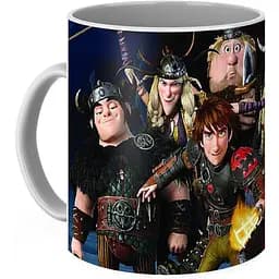 Кухоль GeekLand Як приручити дракона героїHow to train your dragonHD.02.06 330 мл чорний