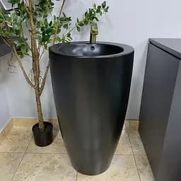 Умивальник VBI Agropoli black matt напольний VBI-019004, Чорний матовий