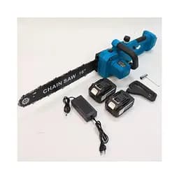 Цепная аккумуляторная пила с подачей масла Chain Saw шина 40 см 16 дюймов 2500 Вт, электропила с высокой автономностью 2 АКБ