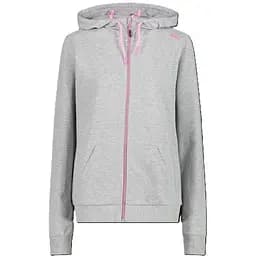 Кофта CMP W Full Zip Hoodie Light grey/Pink S (1097-32D8016M-89UL 38)