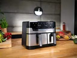 Двофритюрниця TEFAL Easy Fry&Gril EY905D10, 2.4кг, 8.3л, 2700Вт, чорно-сріблястий - мініатюра 5