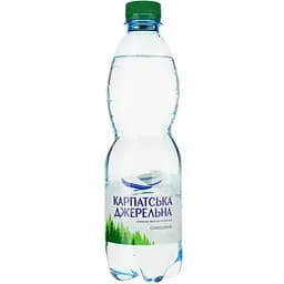 Вода мінеральна Карпатська Джерельна слабогазована 0.5 л