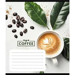 Зошит загальний "Кавові зерна" Leader 048-590111K-3 в клітинку, 48 аркушів