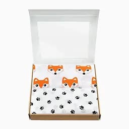 Пелюшки багаторазові Cosas дитячі Fox Paw 2 шт., 80х100 см, білі - мініатюра 2