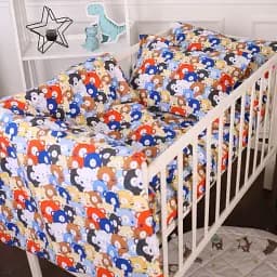 Підковдра MirSon Бязь Kids Time 20-0032 Colored bears 160х220 см (2200009638688) - мініатюра 2