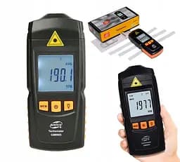 Тахометр безконтактний (2,5-99999 об./хв) BENETECH GM8905 - мініатюра 2