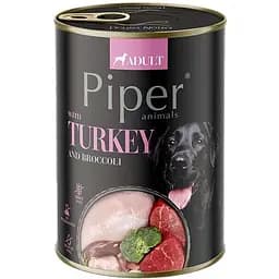 Влажный корм Dolina Noteci Piper консервы для собак с индейкой и брокколи 400 г 