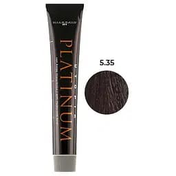 Професійна крем-фарба для волосся Hipertin Platinum 5.35 світлий шатен золотисто-червоний 60 мл