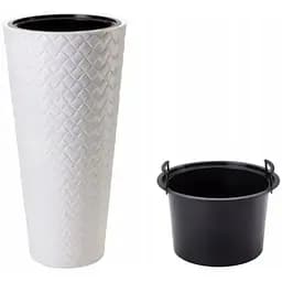 Горщик для квітів Form-Plastic Makata Slim-30 25 л білий (2830-011)