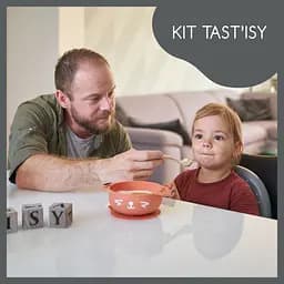 Набір тарілка на присосці і ложка Babymoov TAST'ISY, теракотовий (A005404) - мініатюра 7