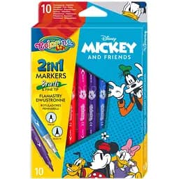 Фломастери Colorino Mickey, двосторонні, 10 шт. (89892PTR)