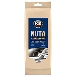 Вологі серветки для очищення скла та скляних поверхонь K2 NUTA GLASS CLEANER WIPES (K500)
