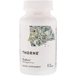 Мікроелементи з міддю і залізом Thorne 120 капсул