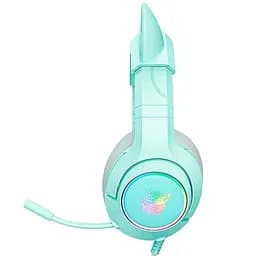 Дротова ігрова гарнітура Onikuma Gaming CAT with LED K9, USB, 3.5mm, 2.2m, green - мініатюра 2