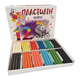 Дитячий м'який пластилін КТ 230604, 12 кольорів - мініатюра 2