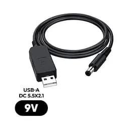 Кабель живлення USB to DC 5.5x2.1 9V 0.8m Armorstandart (ARM65662) - мініатюра 2