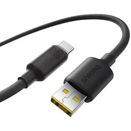 Кабель Baseus Foamed Silicone Fast Charging Data Cable USB to Type-C 100W Comic 2 м чорний