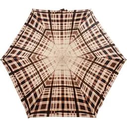 Женский складной зонтик механический Zest коричневый