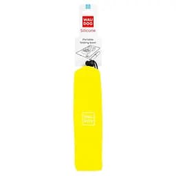 Складна миска Waudog Silicone, 38,5х23х5 см, жовтий (50808) - мініатюра 4