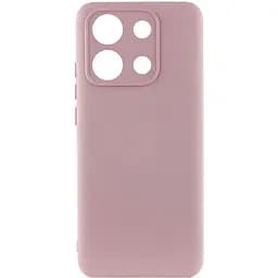 Чехол TPU GETMAN Liquid Silk Full Camera для Xiaomi Redmi Note 13 Pro 4G / Poco M6 Pro 4G / Note 14S Розовый / Pink Sand