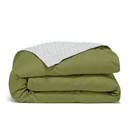 Комплект постільної білизни Cosas Avocado dots Двоспальний авокадо (Duo_74x74RfrAvocado_El160-RfrDotsGreyGrey_180) - мініатюра 4