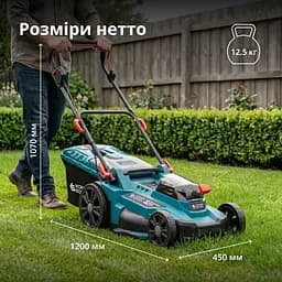 Konner & Sohnen Набір із двох акумуляторних інструментів KS 43LM-BCT40V-SET 40В(20+20В) газонокосарка KS 43LM-40V та тример садовий KS BCT-40V акб 2х4А·год ЗП 22.5кг - мініатюра 10