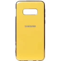 Чохол-накладка Toto Electroplate TPU Case Samsung Galaxy S10e Yellow