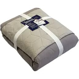 Покрывало декоративное LeLit серое с бежевым 210х215 см (le2000000298030)