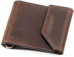 Мужской кожаный кошелек Grande Pelle 9х8х1 см acs0024443