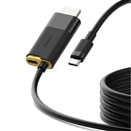 Кабель-перехідник HAGiBiS USB-C на HDXiaomi 2.1 8K@60Hz/Type-C 100W PD/2m SWC10 Black