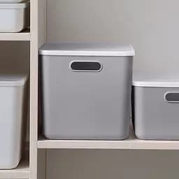 Комплект XXL: ящик для зберігання МВМ My Home FH-14 XXL 360х257х240 мм та кришка FH-16 сірий (FH-14/FH-16 GRAY) - мініатюра 10