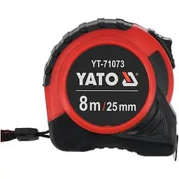 Рулетка Yato з сталевою стрічкою і нейлоновим покриттям 8 м x 25 мм (YT-71073)