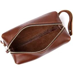 Чоловіча шкіряна косметичка GRANDE PELLE 18х10х8 см acs0018590 - мініатюра 5