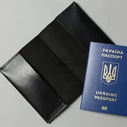 Паспортна обкладинка чорна - мініатюра 3