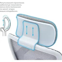Офісне крісло OfficePro Wave OC599-G-G-G Gray [148649] - мініатюра 9